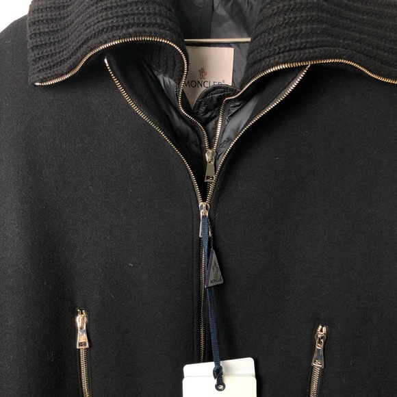 Moncler Acanthus Wool & Cashmere Coat Down - Picture 5 of 8